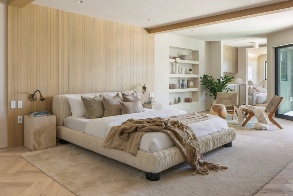 modern bedroom interior calm design