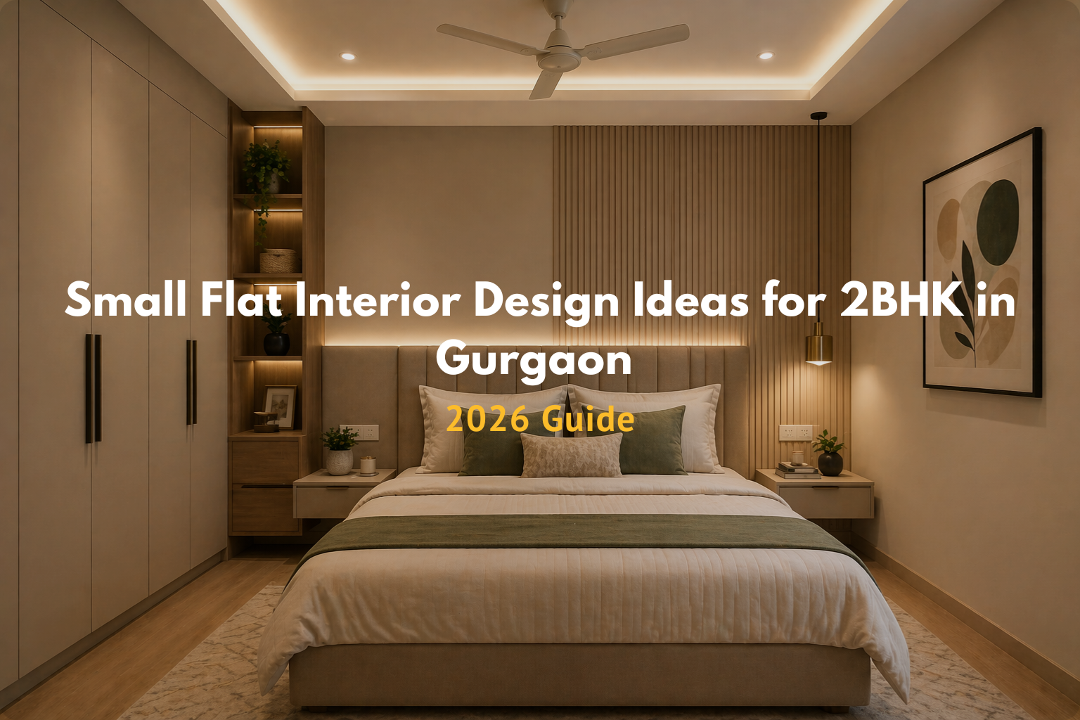Small Flat Interior Design Ideas for 2BHK in Gurgaon — 2026 Guide