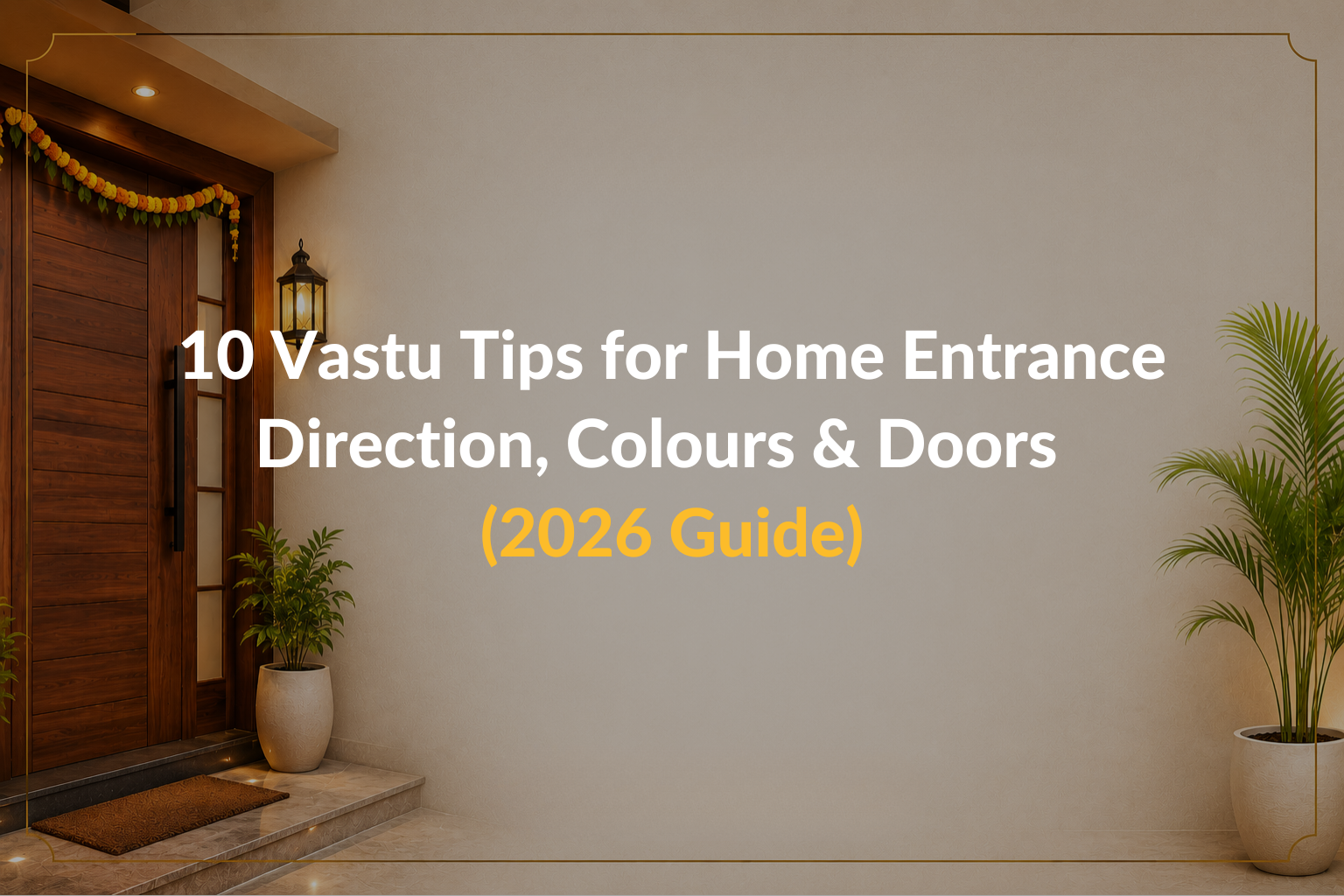 10 Vastu Tips for Home Entrance — Direction, Colours & Doors (2026 Guide)