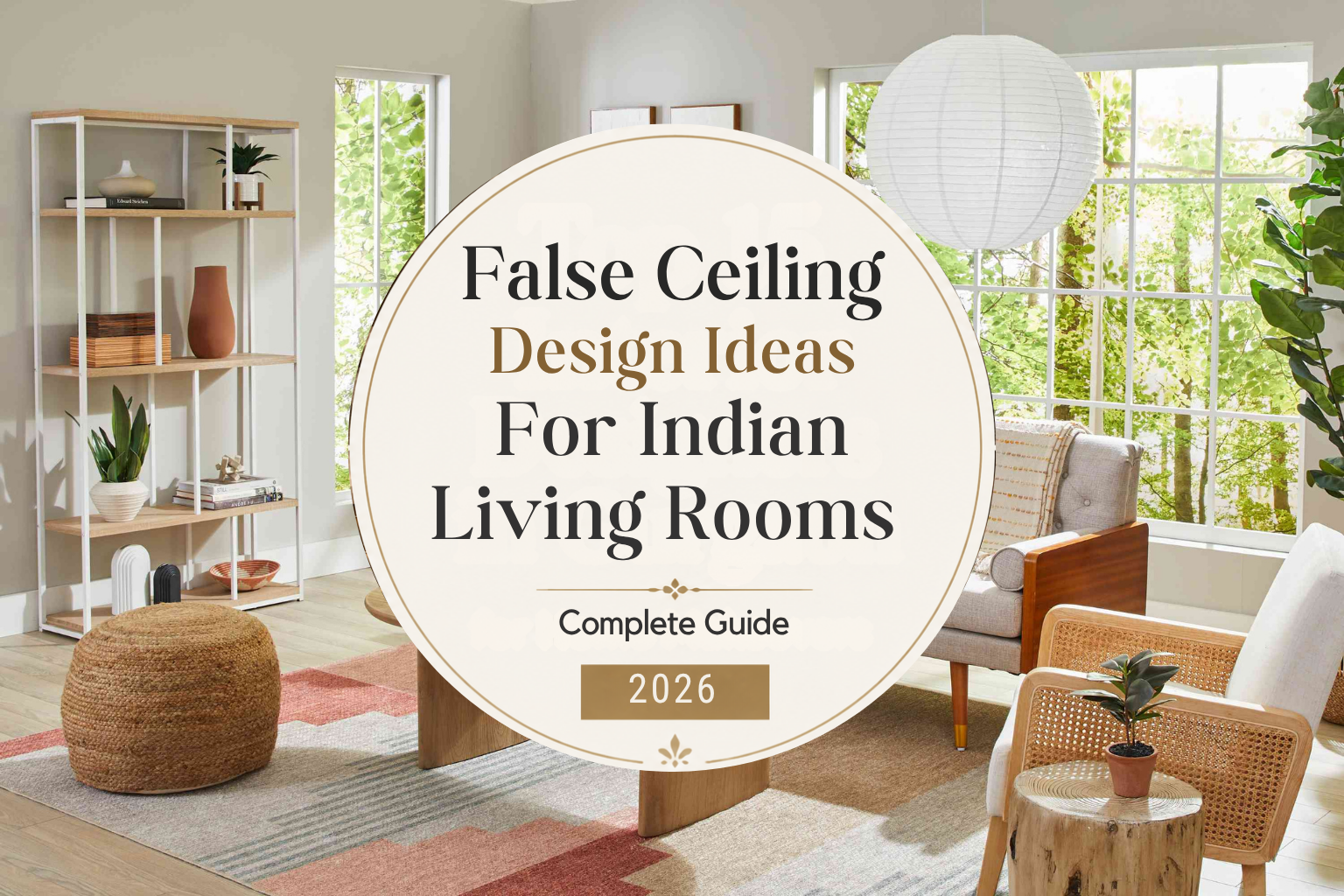 False Ceiling Design Ideas For Indian Living Rooms