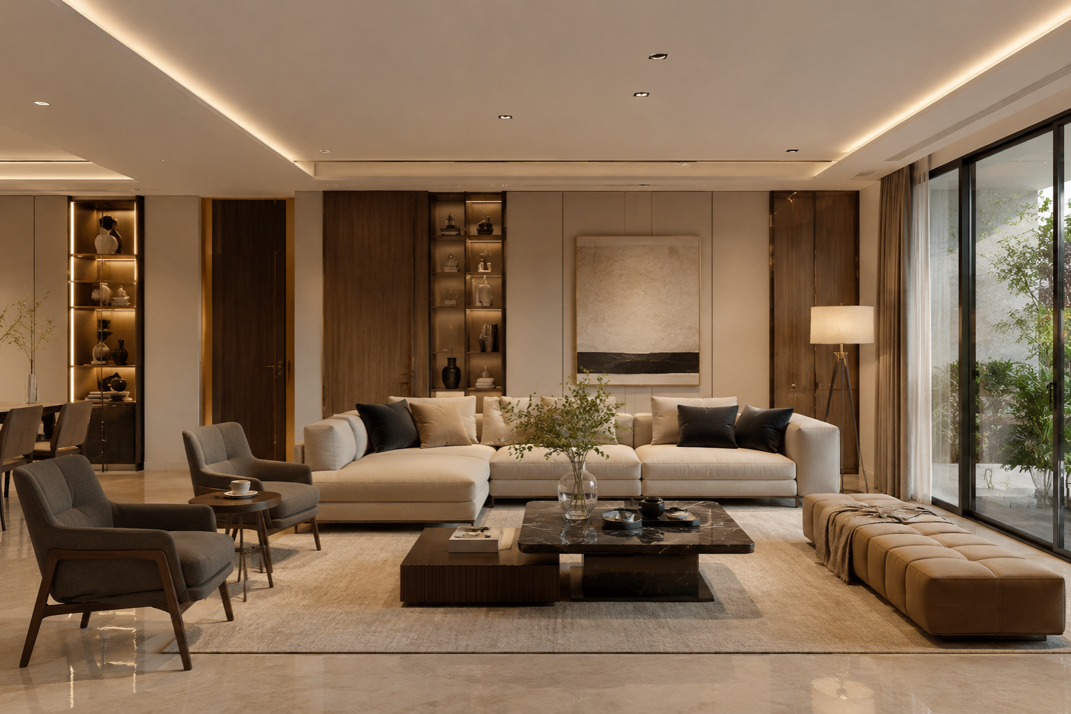 Modern minimalist living room design