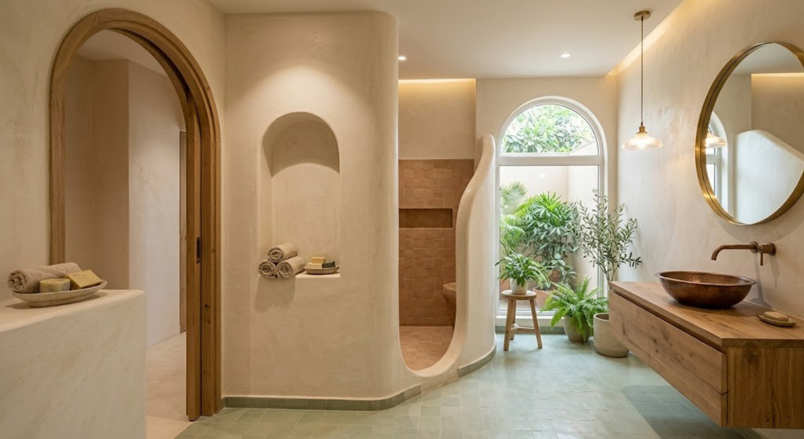 Architectural Arches and Niches Bathroom Design