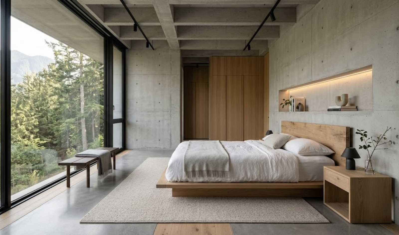 Architectural Minimalist Bedroom Design