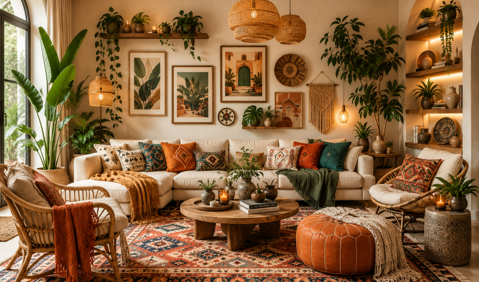 Boho Chic Living Room Design