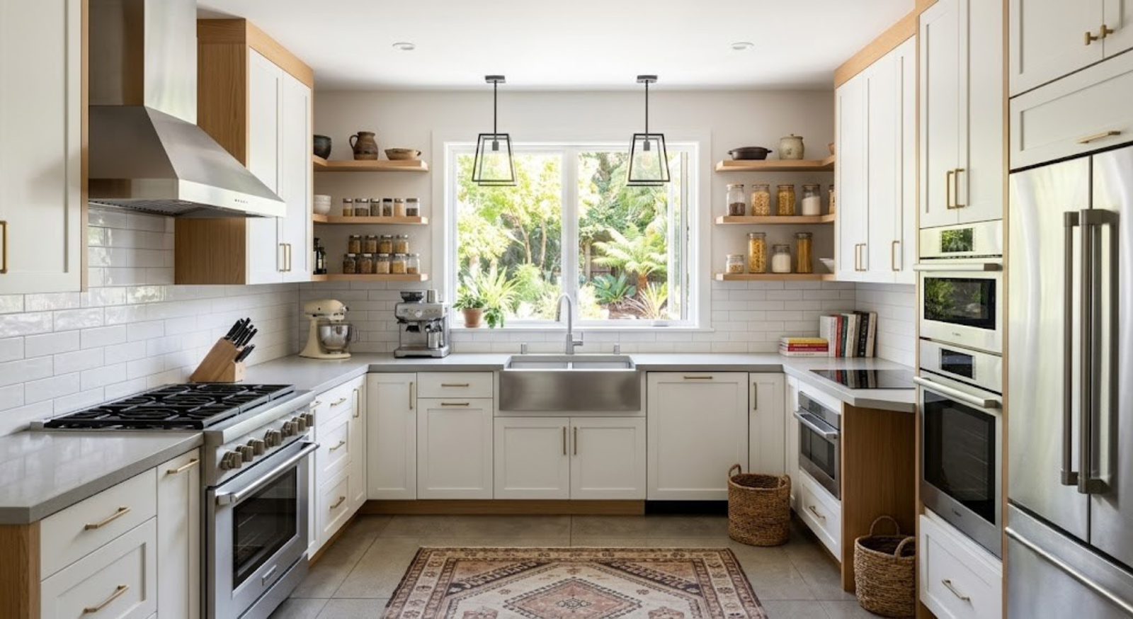 High-Volume U-Shape Kitchen Design