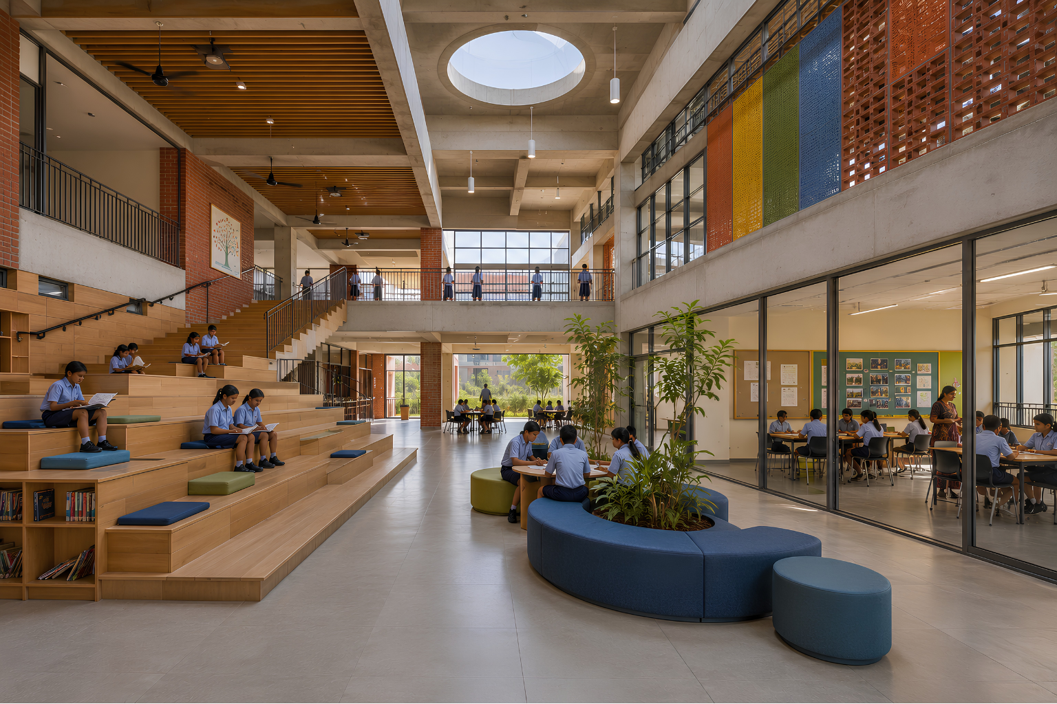 Institutional architecture by Studio Rivet