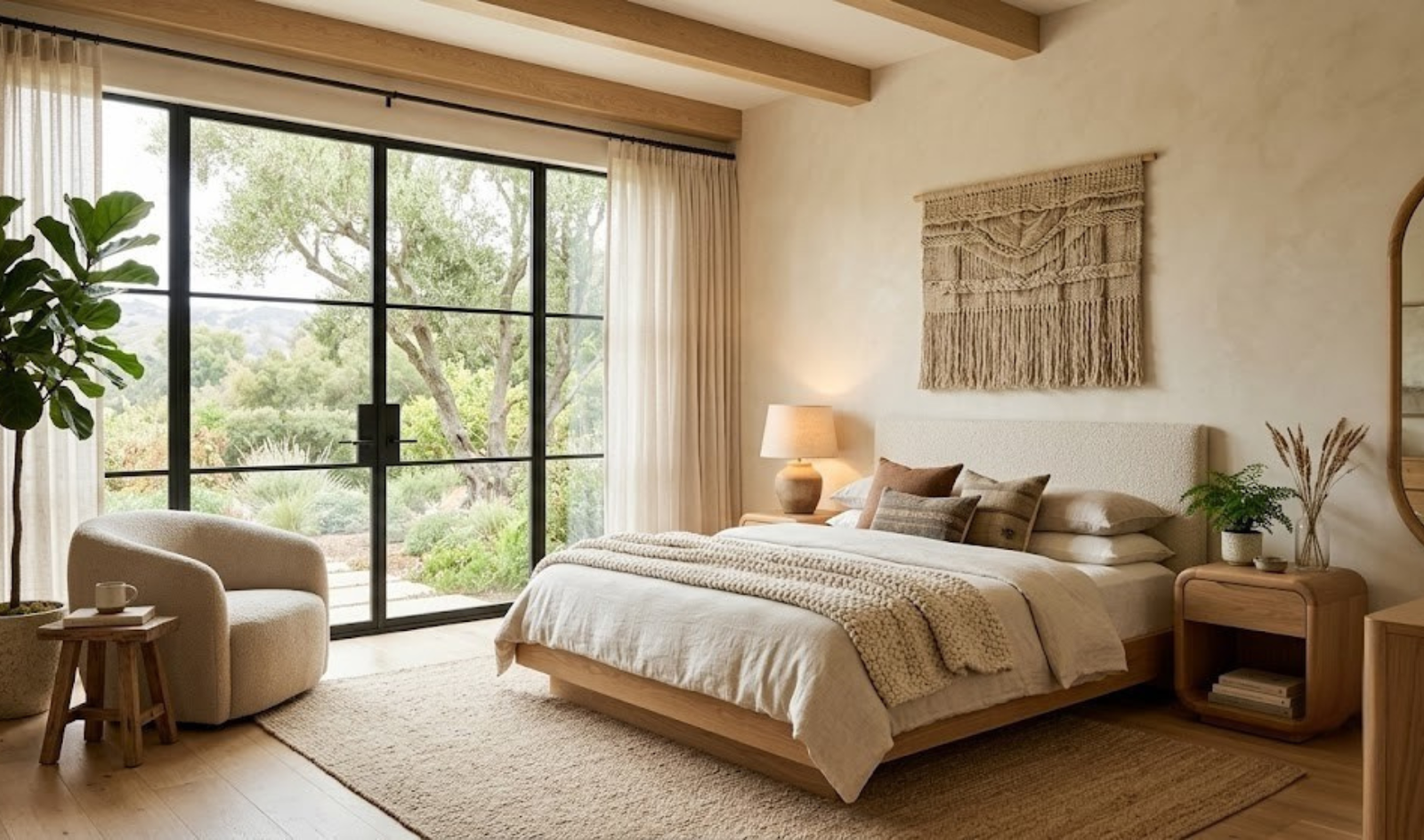Organic Modern Bedroom Design