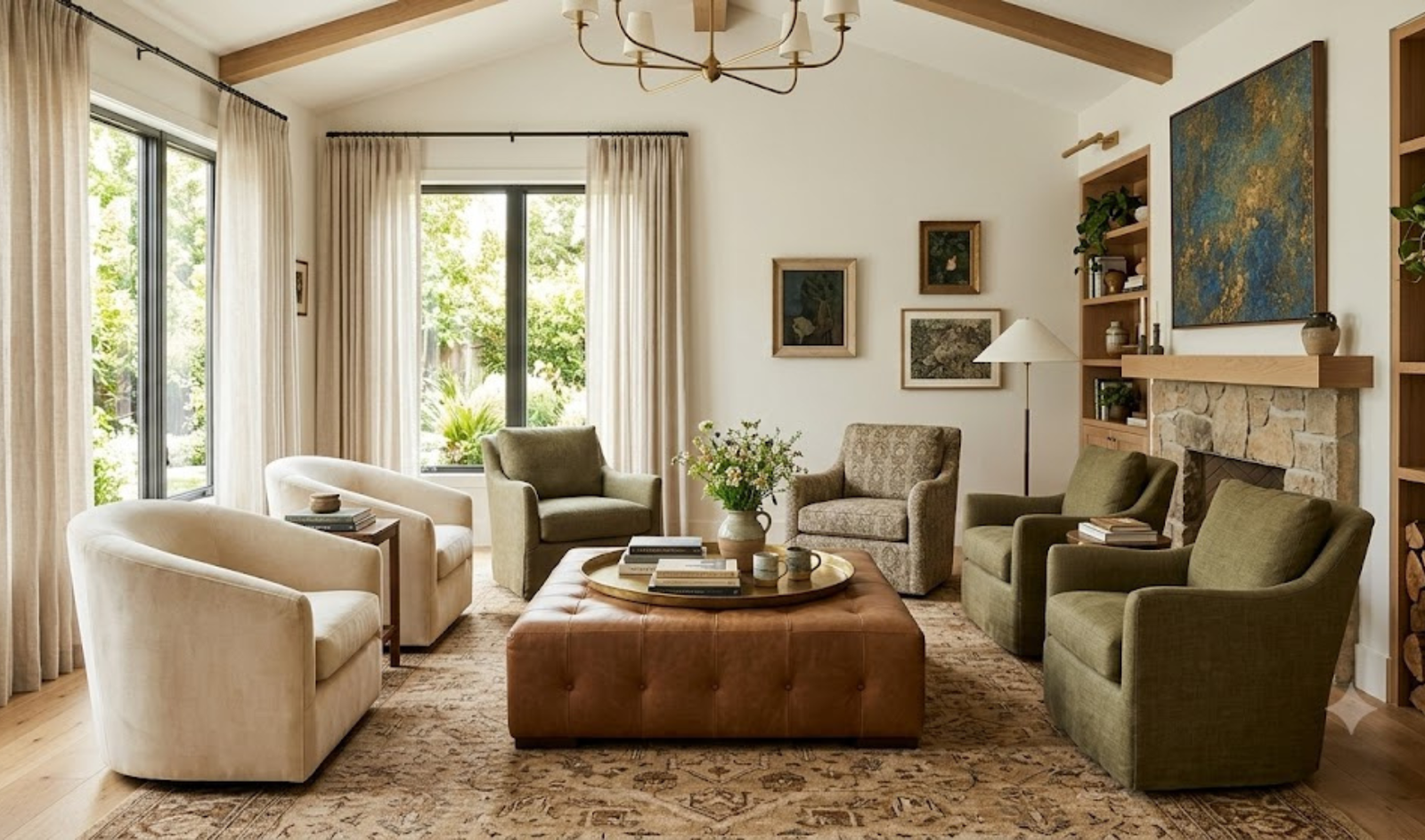 The Conversational Oasis Living Room Design