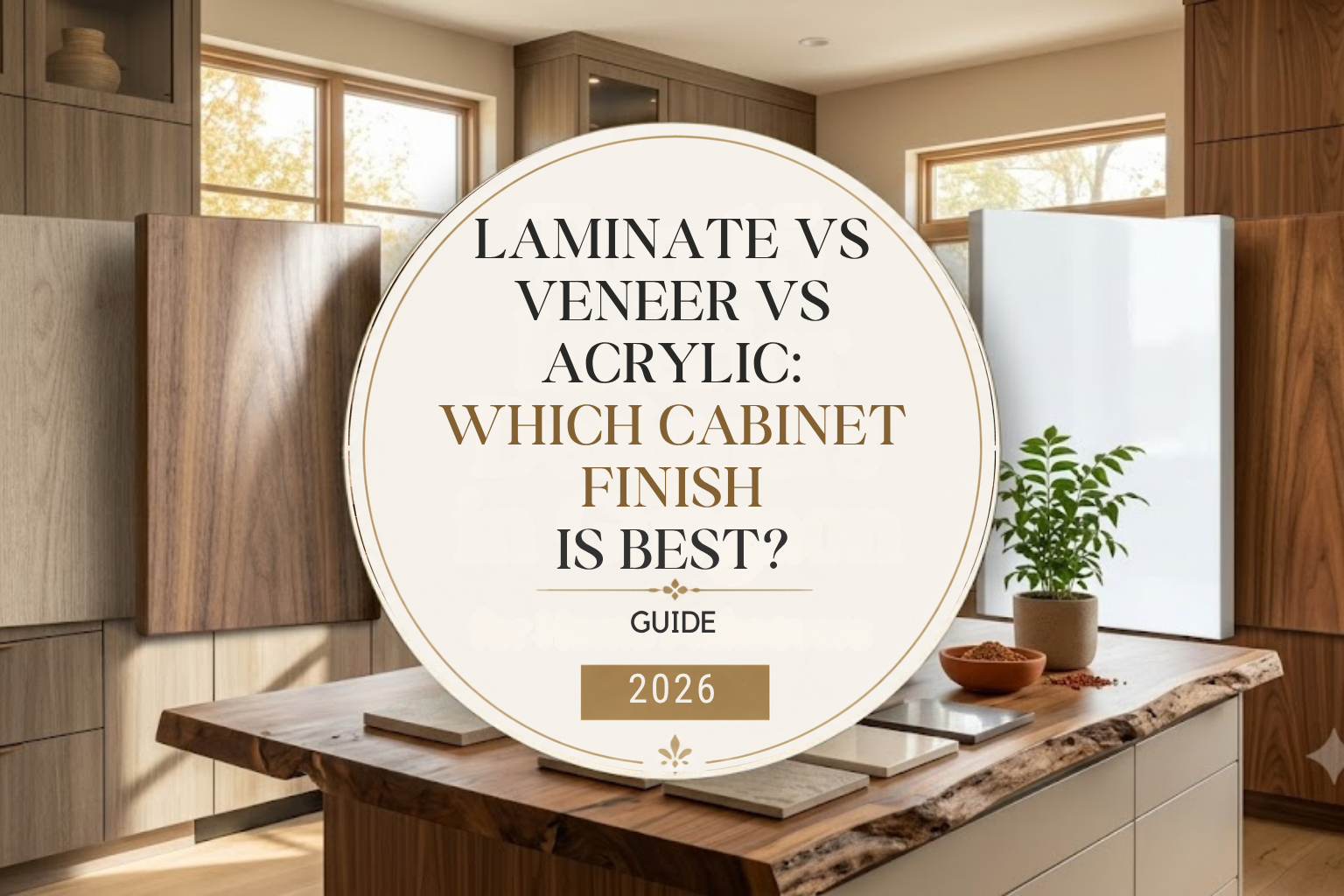 Laminate vs Veneer vs Acrylic Which Cabinet Finish Is Best