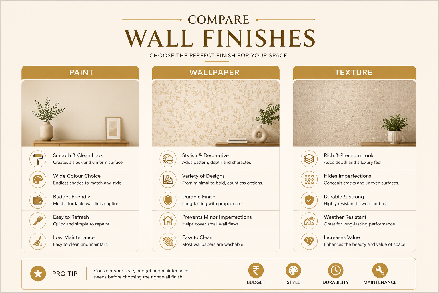 Wallpaper vs Paint vs Texture: What Should You Choose? image