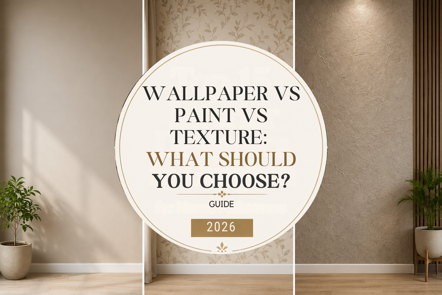 Wallpaper vs Paint vs Texture: What Should You Choose?